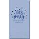 Confetti Dots Let's Party Guest Towels Image 5 of 5